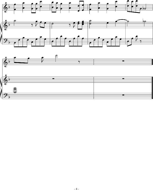 D-Gray Man 插曲 奏钢琴曲谱（图4）