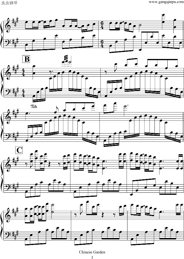魅力东方情钢琴曲谱（图3）