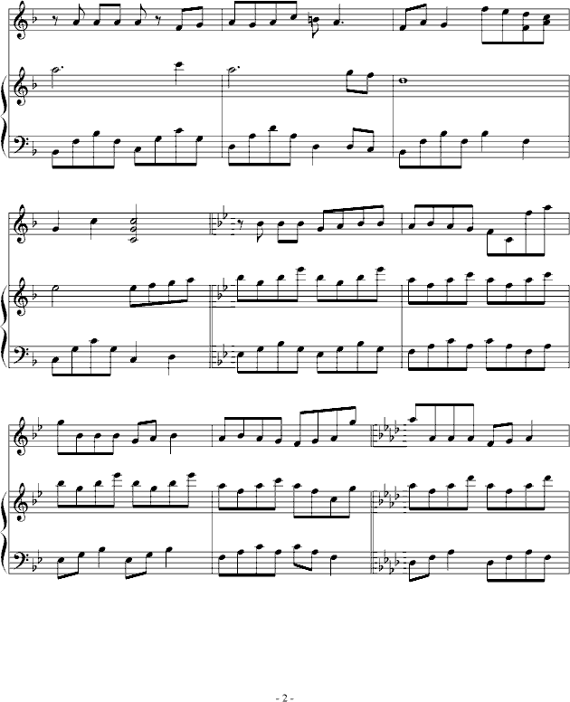 D-Gray Man 插曲 奏钢琴曲谱（图2）