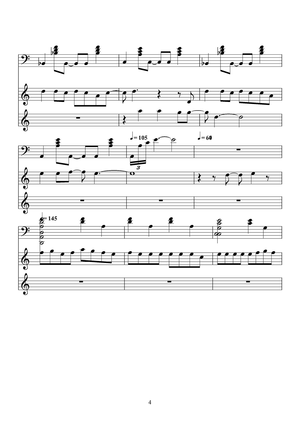 火柴天堂钢琴曲谱（图4）