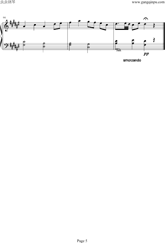 dance of fireflies钢琴曲谱（图5）