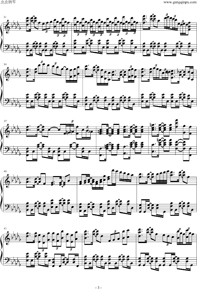 Tears钢琴曲谱（图3）