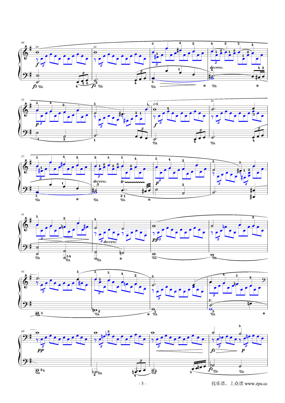 即兴曲G大调钢琴曲谱（图3）