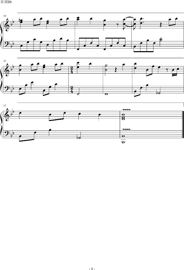 TiAmo钢琴曲谱（图4）