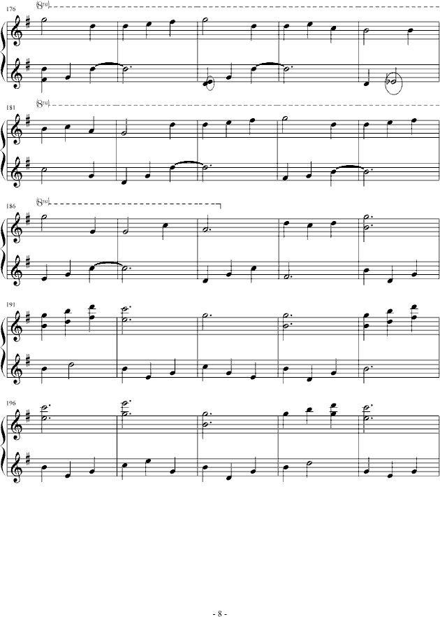 绿影迷踪钢琴曲谱（图8）