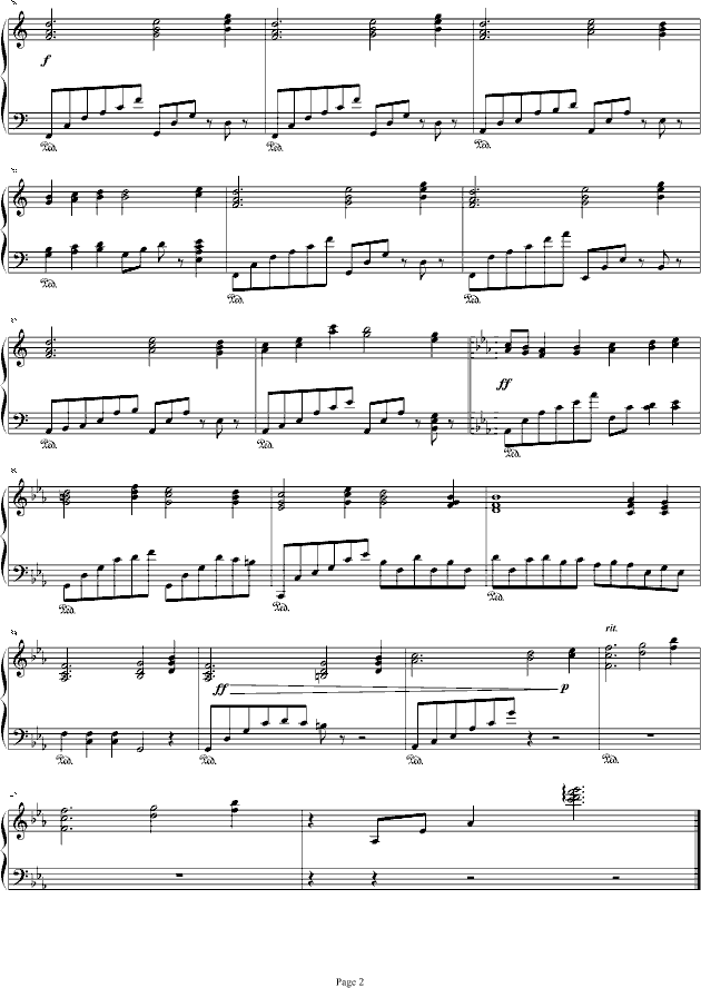空之境界钢琴曲谱（图2）