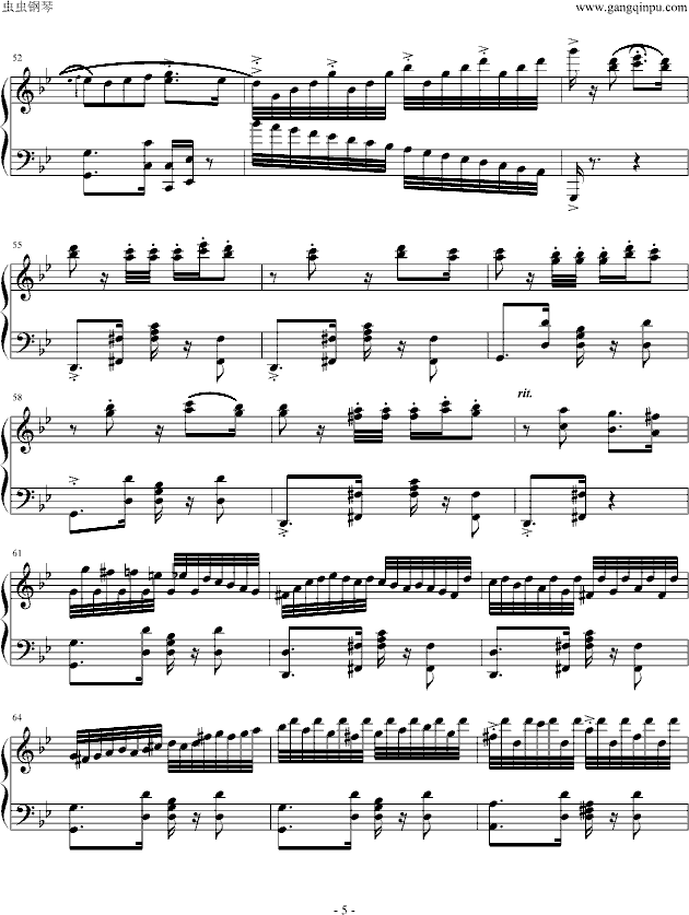 假面舞（tango）钢琴曲谱（图5）