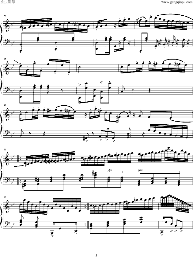 假面舞（tango）钢琴曲谱（图3）