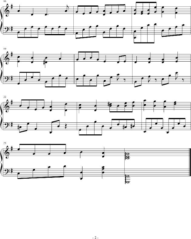 wind song钢琴曲谱（图2）