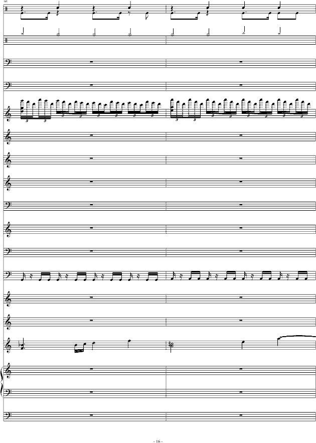 FC—恶魔城（总谱）钢琴曲谱（图16）