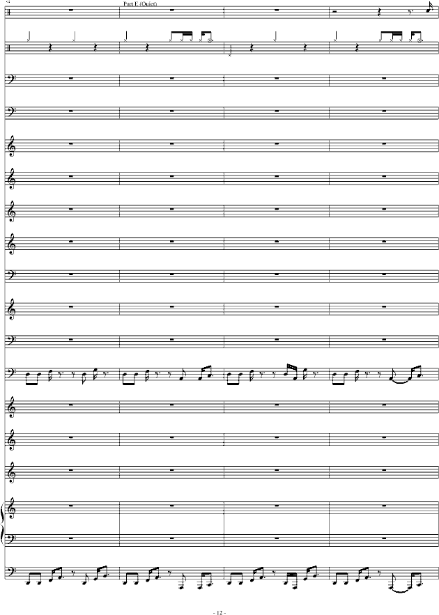 FC—恶魔城（总谱）钢琴曲谱（图12）