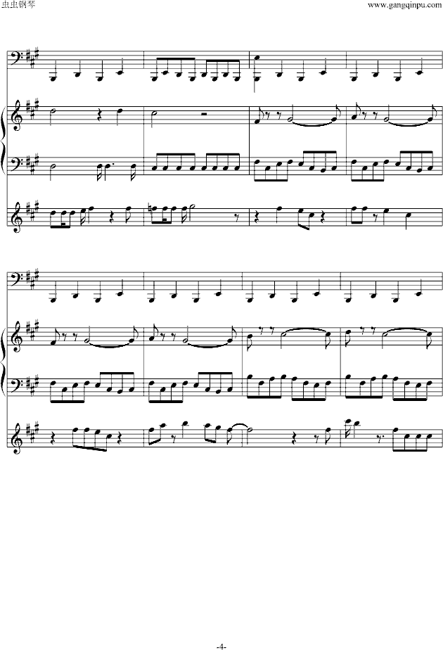 Billie jean-MJ钢琴曲谱（图4）