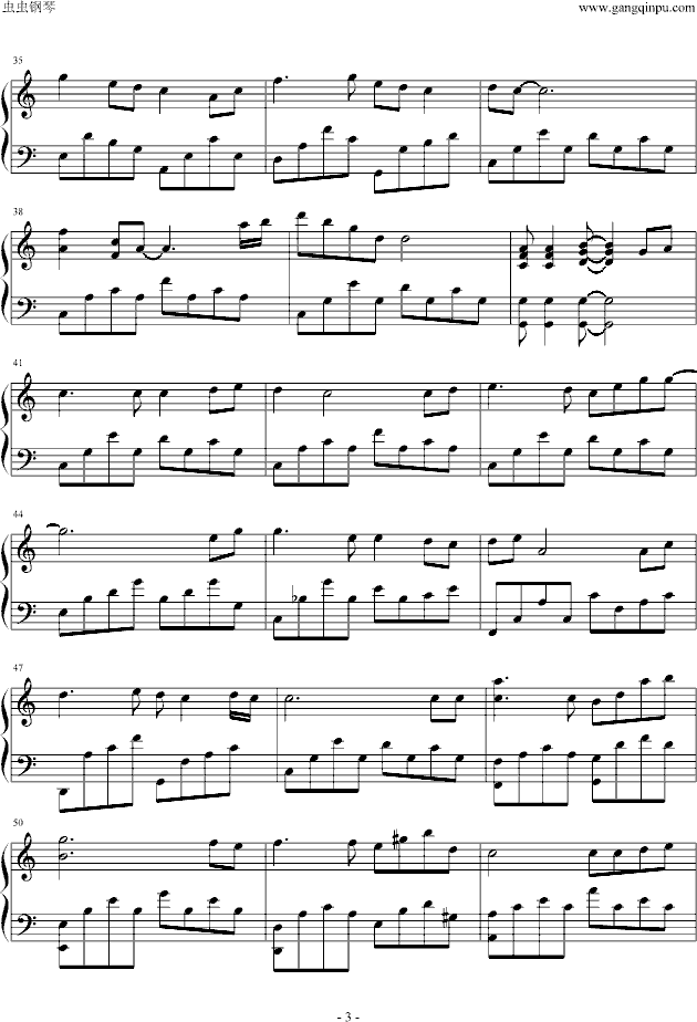 美丽心情钢琴曲谱（图3）