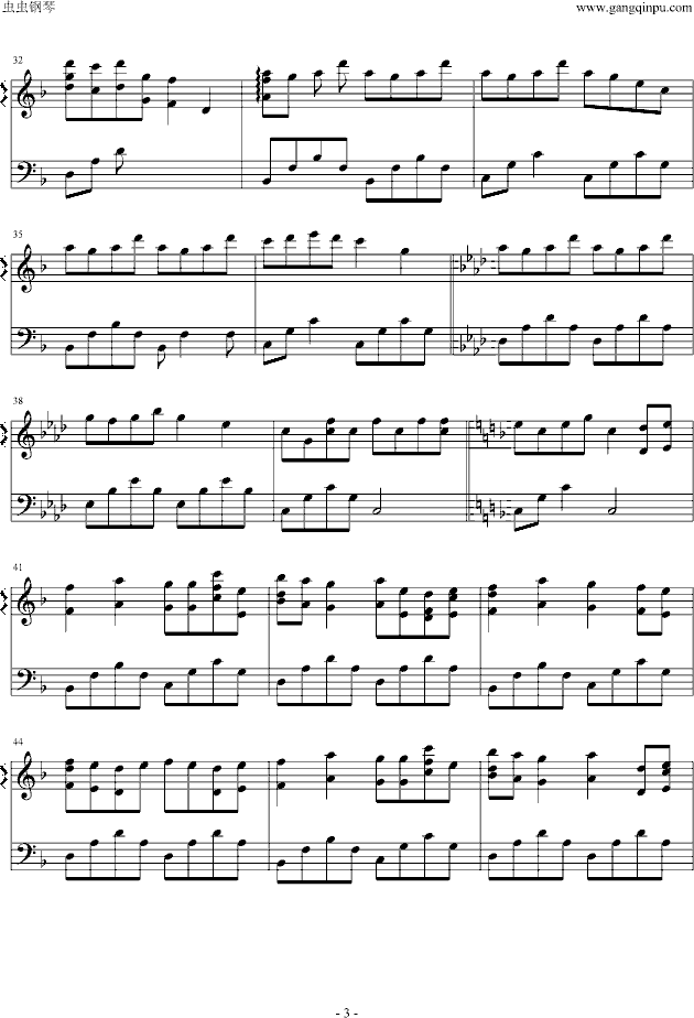 奏之曲钢琴曲谱（图3）