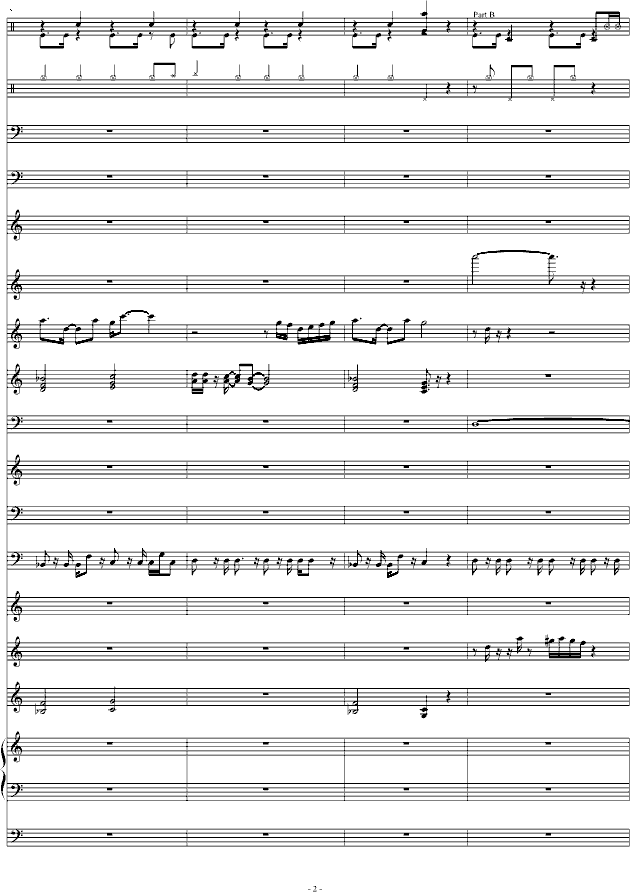 FC—恶魔城（总谱）钢琴曲谱（图2）