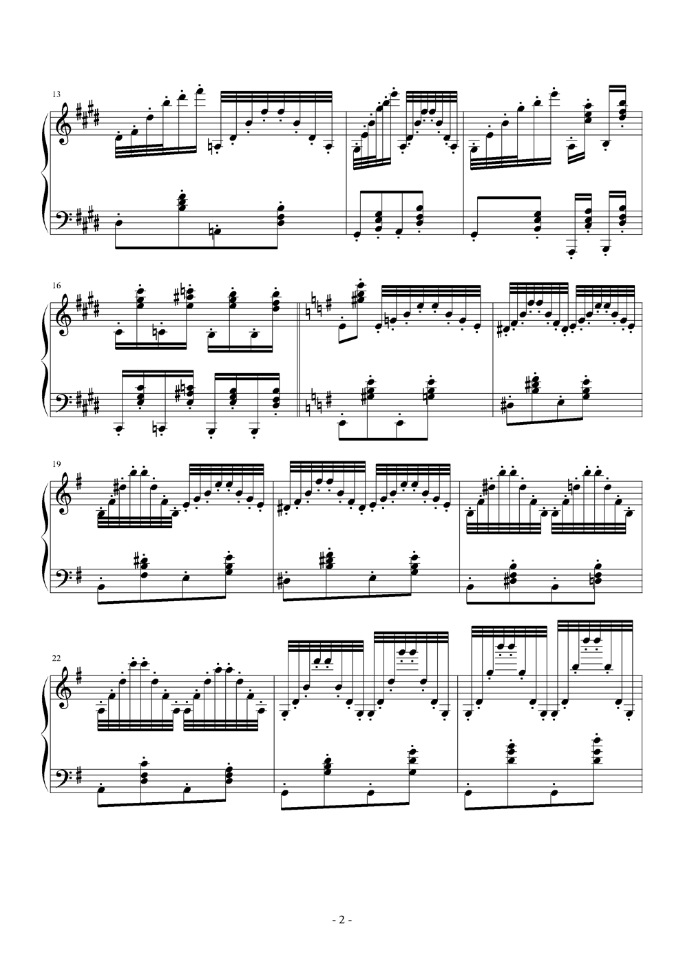 随想曲一钢琴曲谱（图2）