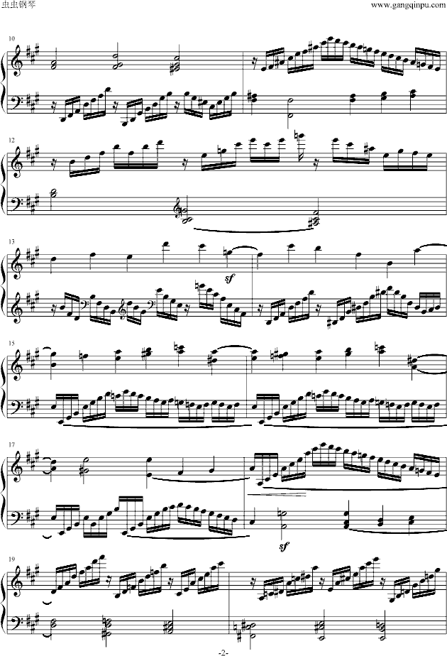 克列门蒂练习曲之第7首钢琴曲谱（图2）