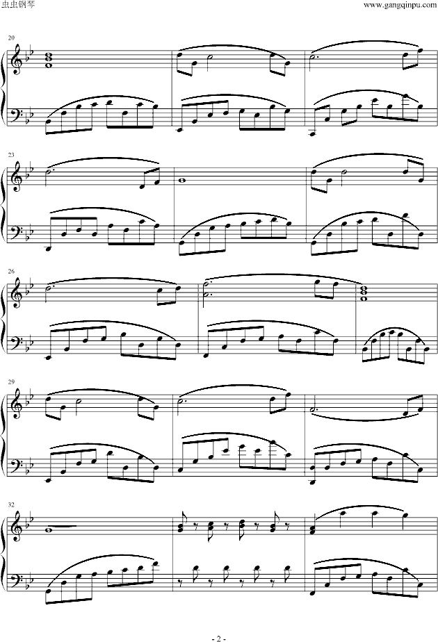 睡莲钢琴曲谱（图2）