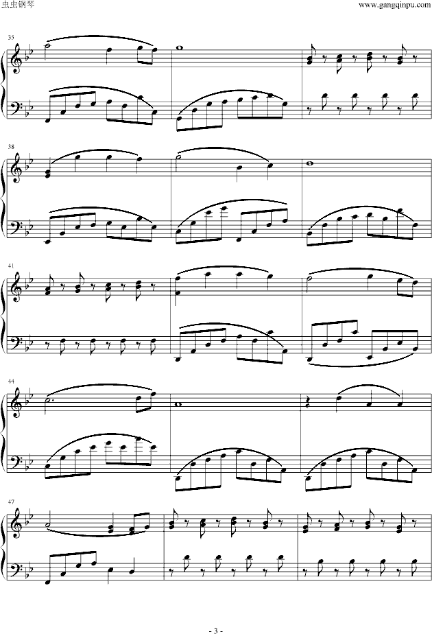 睡莲钢琴曲谱（图3）