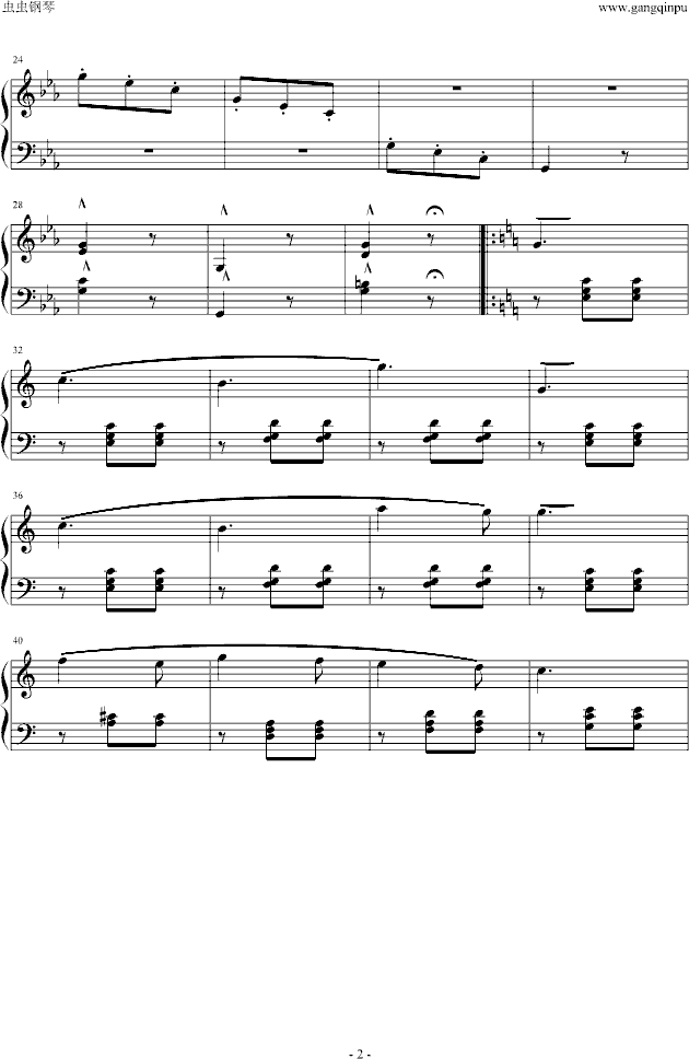 Ballade-布格缪勒钢琴曲谱（图2）