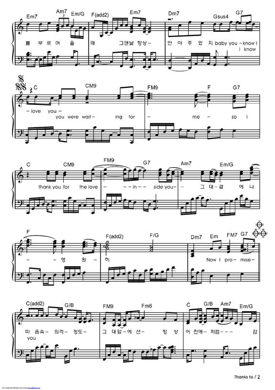 thanks to钢琴曲谱（图2）