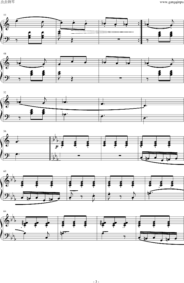 Ballade-布格缪勒钢琴曲谱（图3）