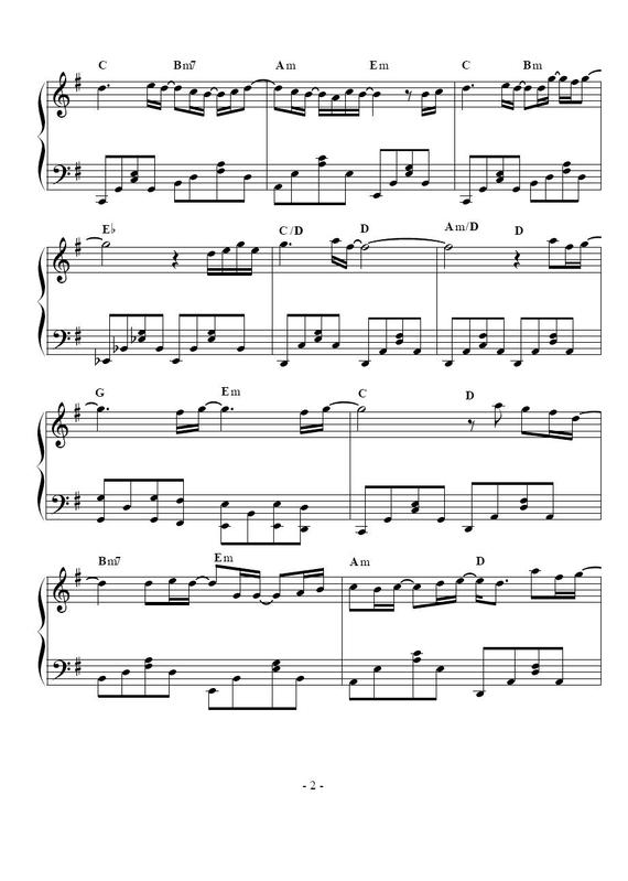 begin钢琴曲谱（图2）