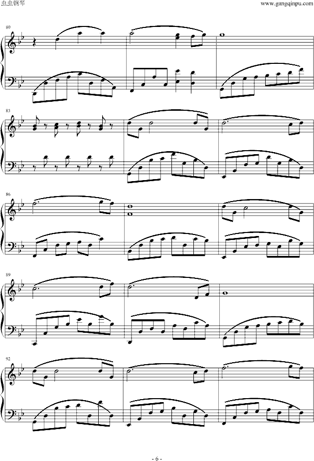 睡莲钢琴曲谱（图6）