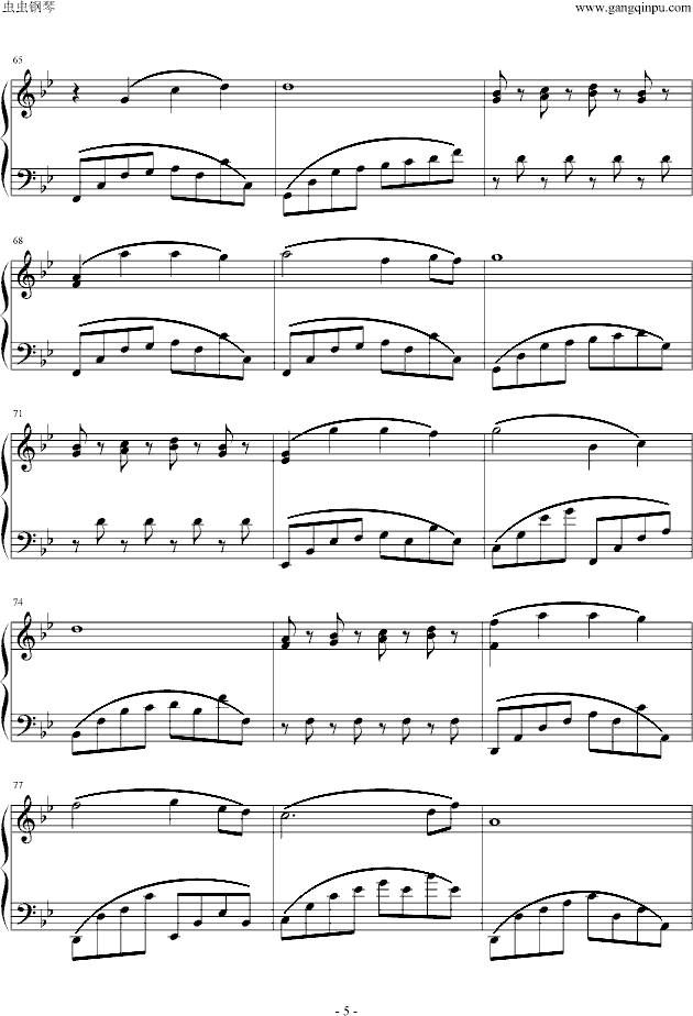 睡莲钢琴曲谱（图5）