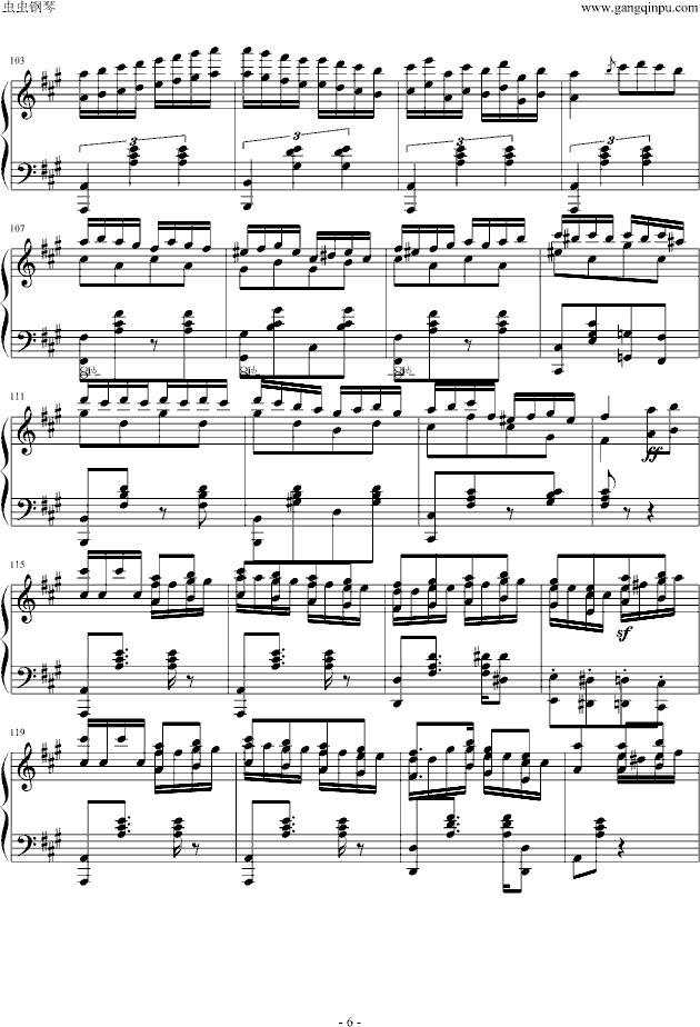 土耳其进行曲爵士版钢琴曲谱（图6）