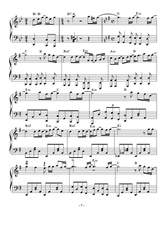 begin钢琴曲谱（图5）