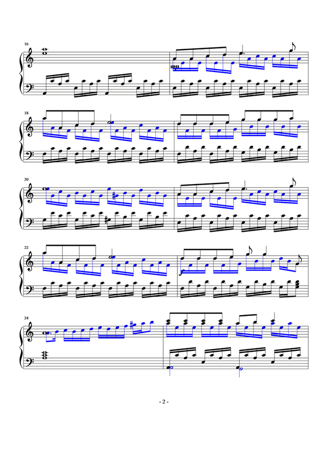 歌声与微笑钢琴曲谱（图2）