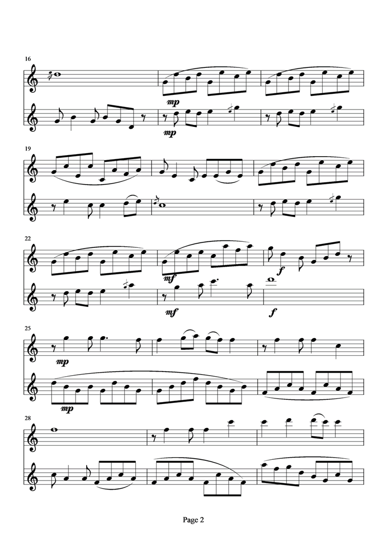 千里之外钢琴曲谱（图2）