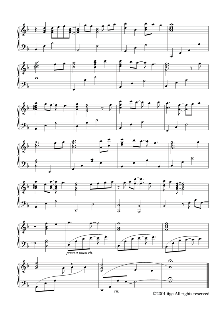 rumbling钢琴曲谱（图2）