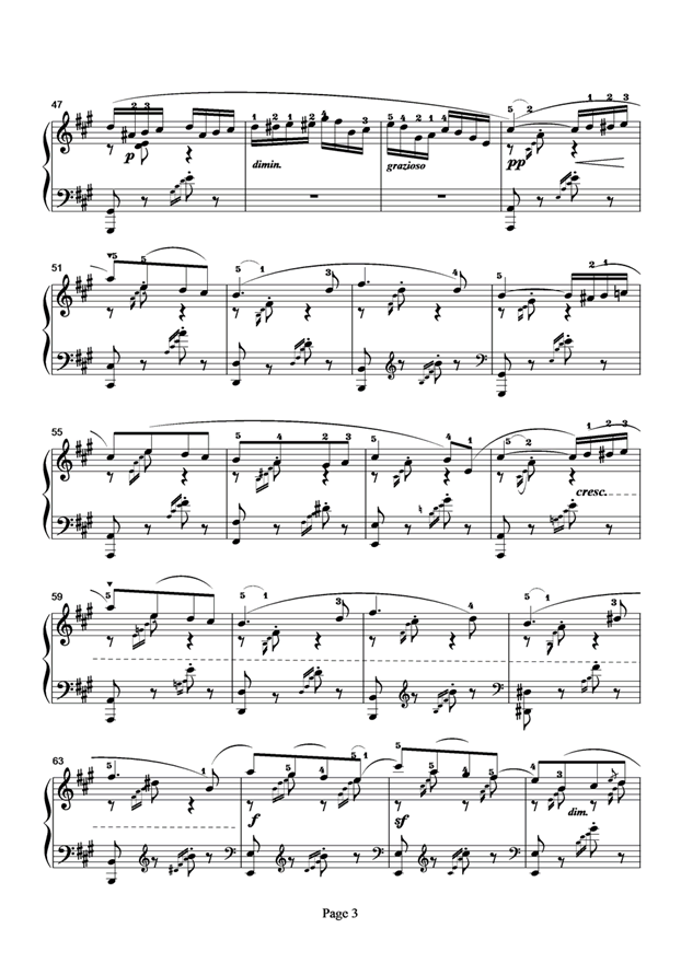 春之歌钢琴曲谱（图3）