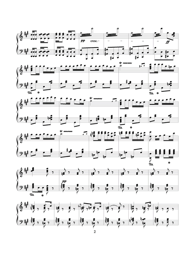 Carmen钢琴曲谱（图2）