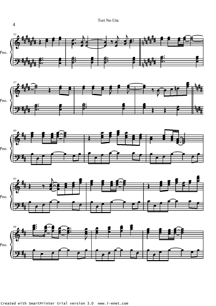Air - Tori No Uta钢琴曲谱（图4）