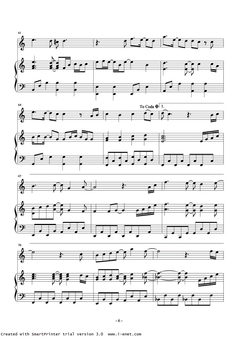 Paradise钢琴曲谱（图6）