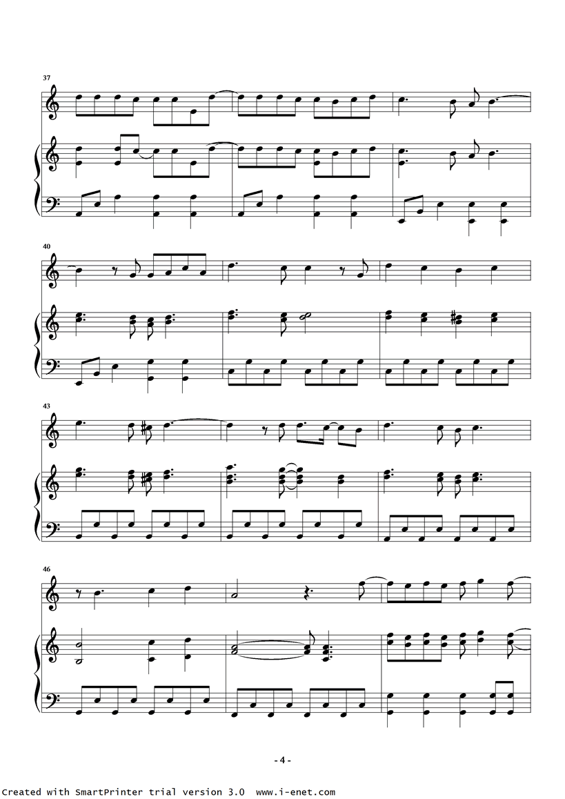 Paradise钢琴曲谱（图4）