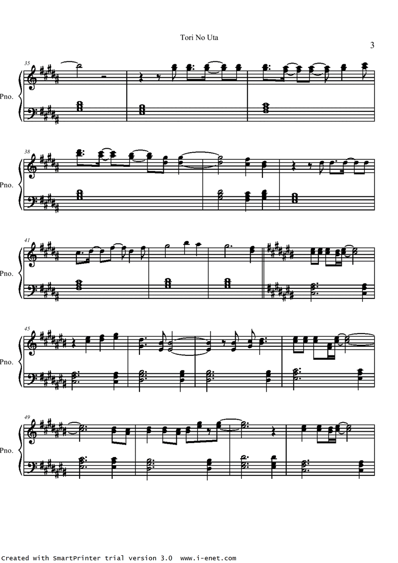 Air - Tori No Uta钢琴曲谱（图3）