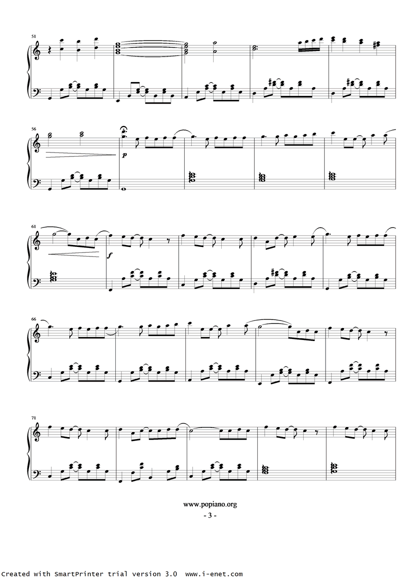小手拉大手钢琴曲谱（图3）