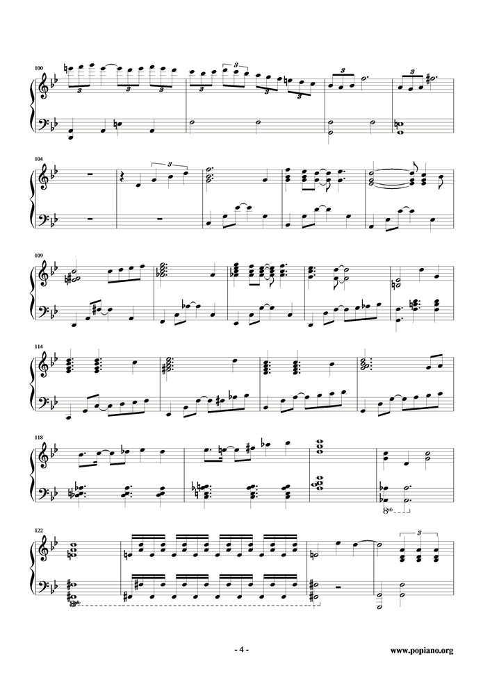 Ballade钢琴曲谱（图4）