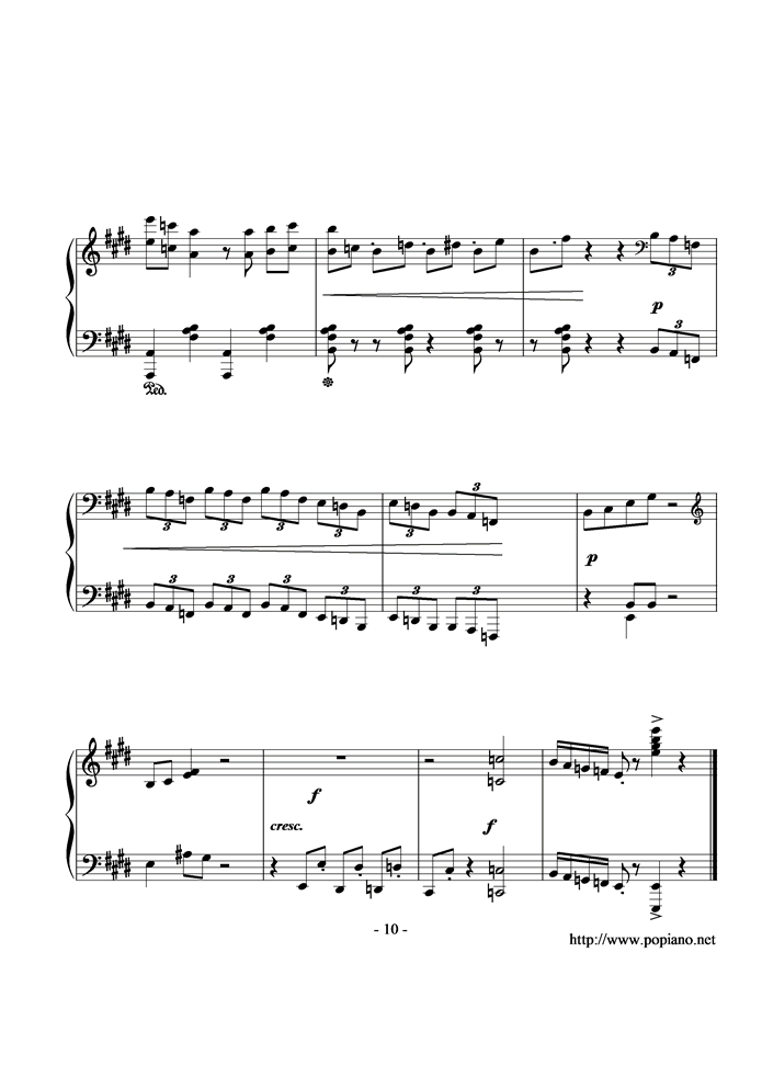 A Wish to the Moon钢琴曲谱（图10）