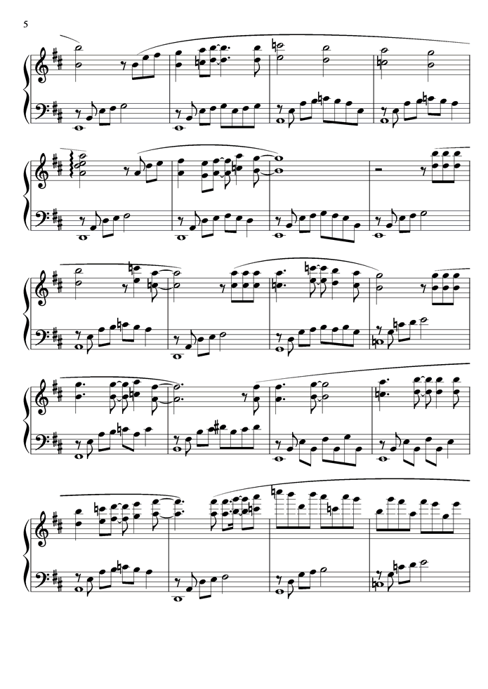 dream of the forgotten child钢琴曲谱（图5）