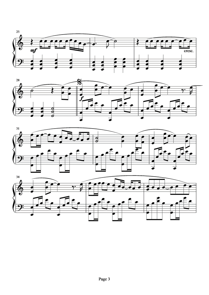 改造人钢琴曲谱（图3）