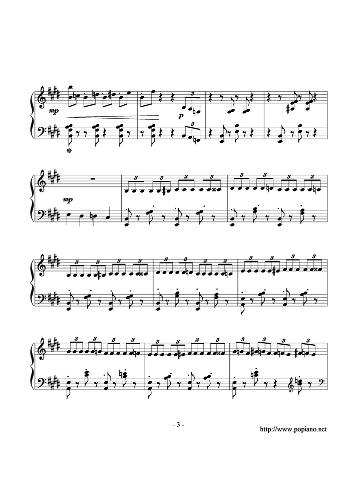 A Wish to the Moon钢琴曲谱（图3）