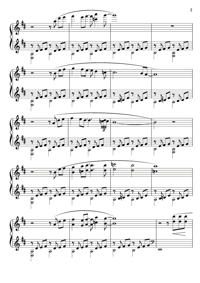dream of the forgotten child钢琴曲谱（图2）