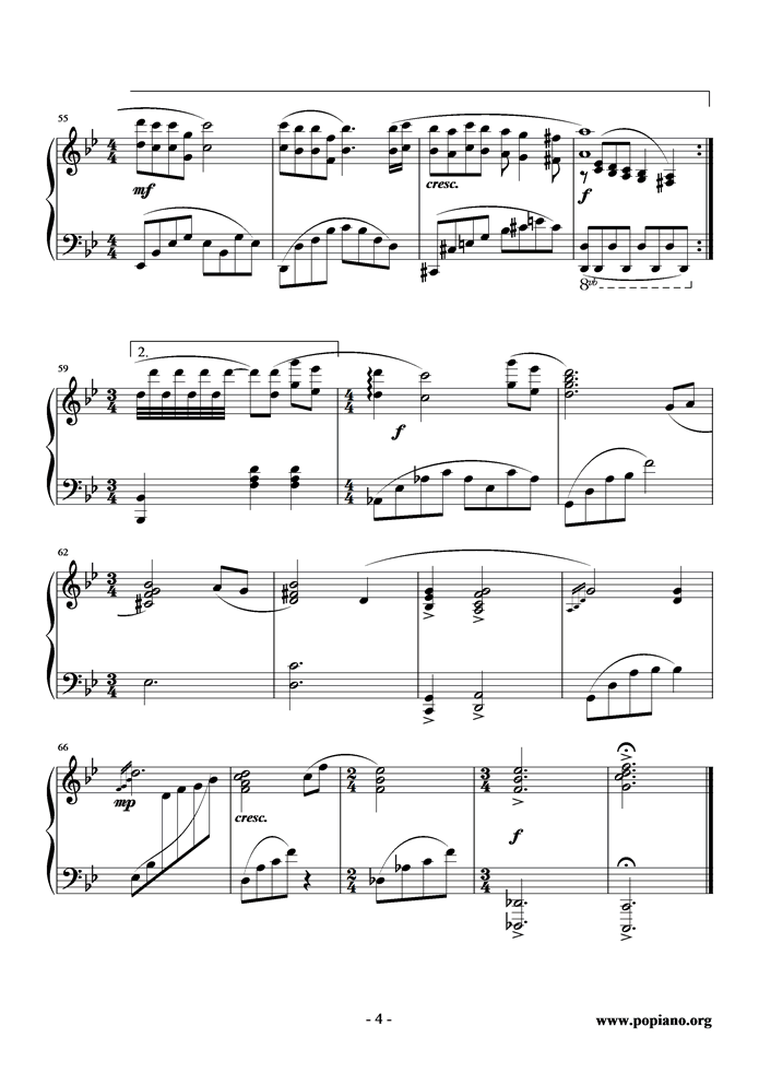 花火钢琴曲谱（图4）