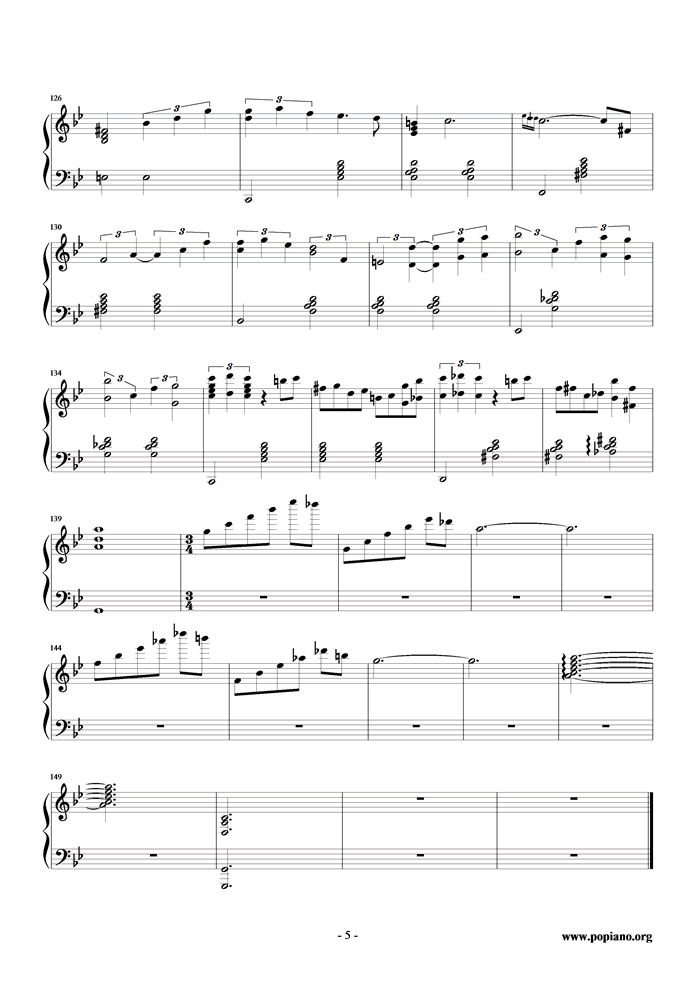 Ballade钢琴曲谱（图5）