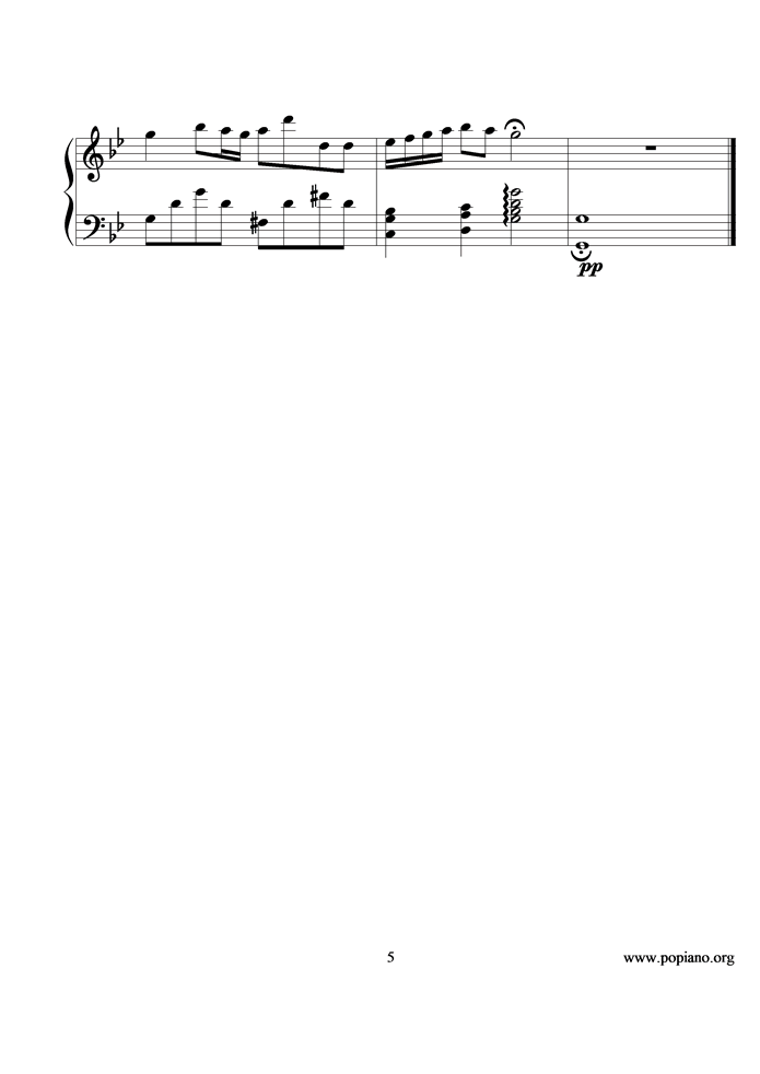 风之谷钢琴曲谱（图5）